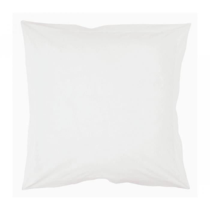 Taie doreiller coton INTIMITY 63x63 cm blanc Taie doreiller coton INTIMITY 63x63 cm blanc