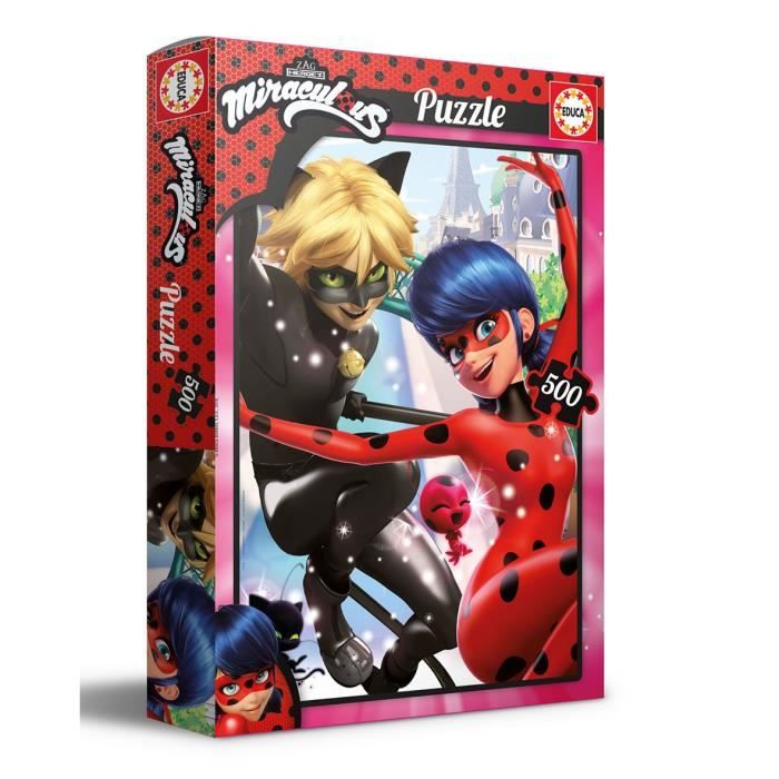 Educa - Miraculous Ladybug. 2 Puzzles Enfant Bois de 50 pièces. +4 Ans.  Ref. 17957 : : Jeux et Jouets