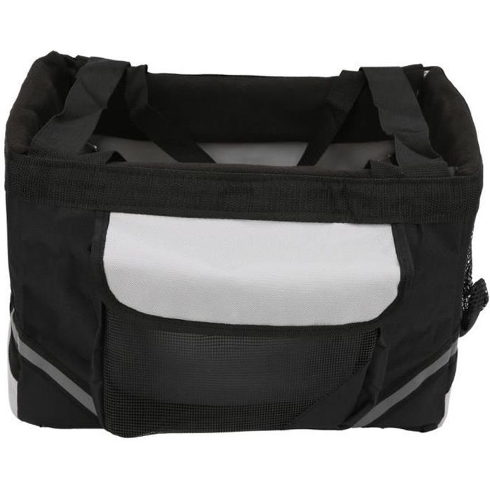 EJ.life panier de porte-vélo pour chien Sac de vélo pour chien Sac de panier de transport de vélo avant amovible pour petits