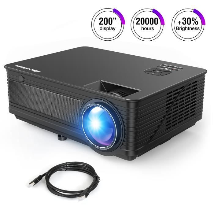 3D 3000lumens Vidéoprojecteur Mini Projecteur Portable 1080P LED HDMI//USB//VGA//AV