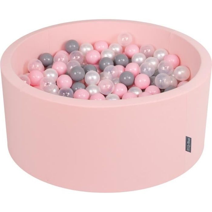 Kiddymoon 90x40cm 0 Balles 7cm Piscine A Balles Pour Bebe Rond Fabrique En Ue Rose Perle Gris Transparent Rose Poudre Cdiscount Jeux Jouets