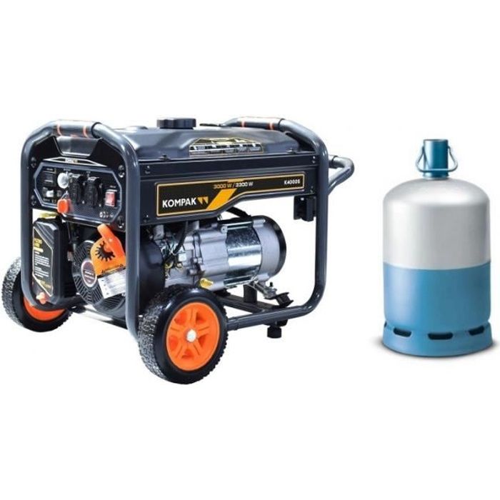 Groupe électrogène essence de chantier - Triphasé 8500 W - Technologie AVR