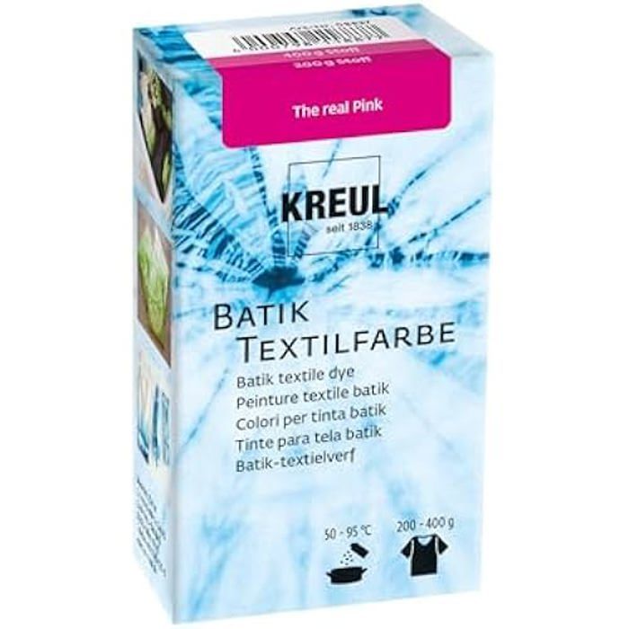 KREUL 98537 - Batik-Textilfarbe The real Pink, 70 g, Farbpulver zum KREUL 98537 - Batik-Textilfarbe The real Pink, 70 g, Farbpulver zum