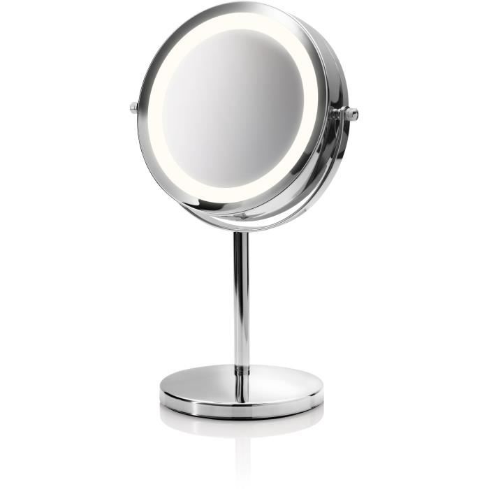 MEDISANA - Miroir cosmétique 2 en 1 - Argenté - Métal chromé - Grossissement normal et x5
