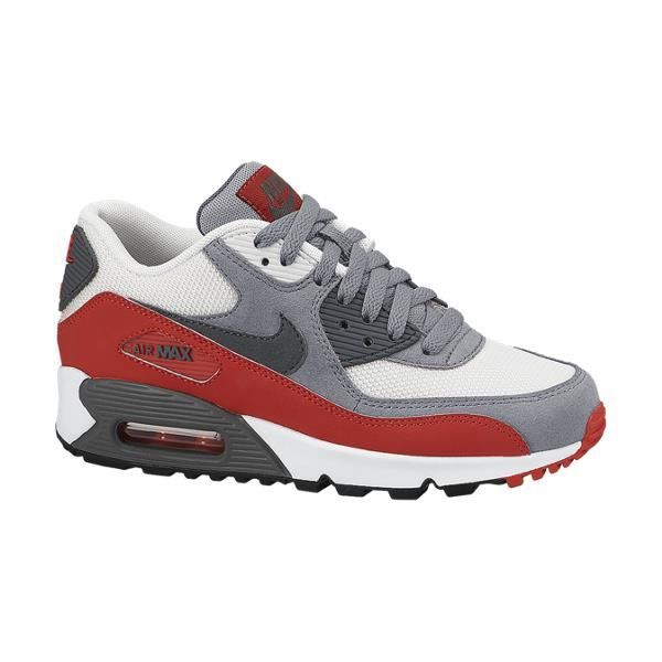 NIKE AIR MAX 90 GS Blanc - Cdiscount Chaussures