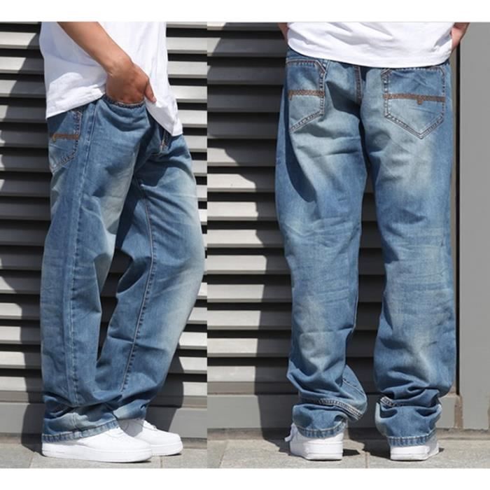 Jean Baggy À Poches Plaquées Luisaviaroma Homme Vêtements Pantalons & Jeans Jeans Baggy & Large 