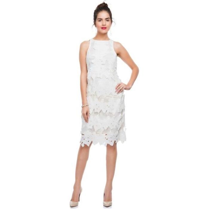 Revel Robe Femme Elegant Collection Blanc - Cdiscount Prêt-à-Porter