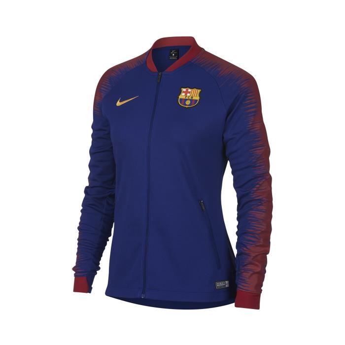 Veste Barcelone Nike Anthem Bleu-Rouge Femme - Prix pas ...