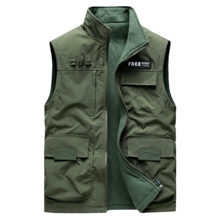 Gilet De Pêche Simms Homme Taille M - Bleu Hexagonal Camo - Doublure Polaire Multi Poches (Occasion)