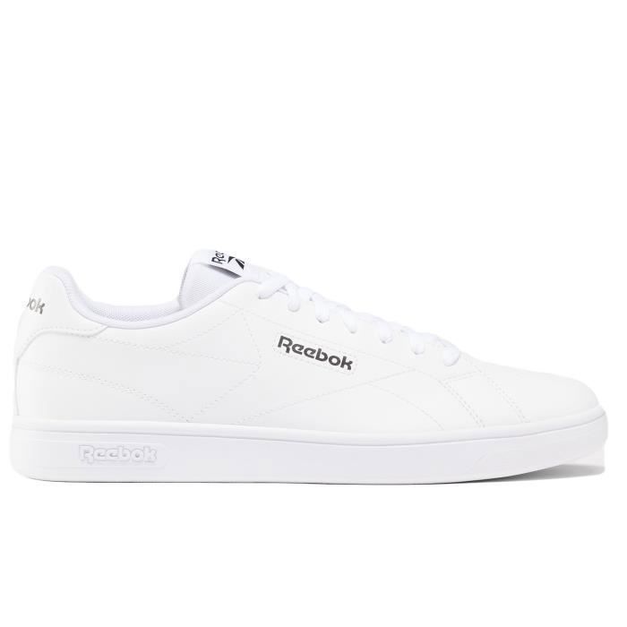 Reebok Chaussures de sport Reebok Court Clean pour Homme - Blanc - Lacets - Plat