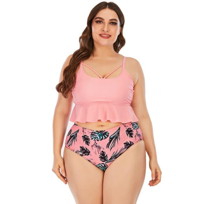 Maillot De Bain Une Pièce Femme Gainant - Froncé, Bretelles Réglables, Bonnets Amovibles - Tissu Double Couche