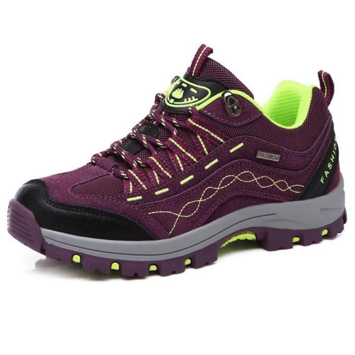Chaussures De Randonnée Alpinisme En Cuir - Twin Star - Marron - Pointure EUR 43