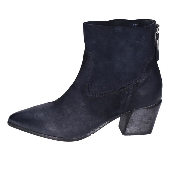 Bottines Femme Bobbie Brooks - Noires - Taille US 6 - Talon Bloc épais - Doubles Fermetures éclair - Neuves