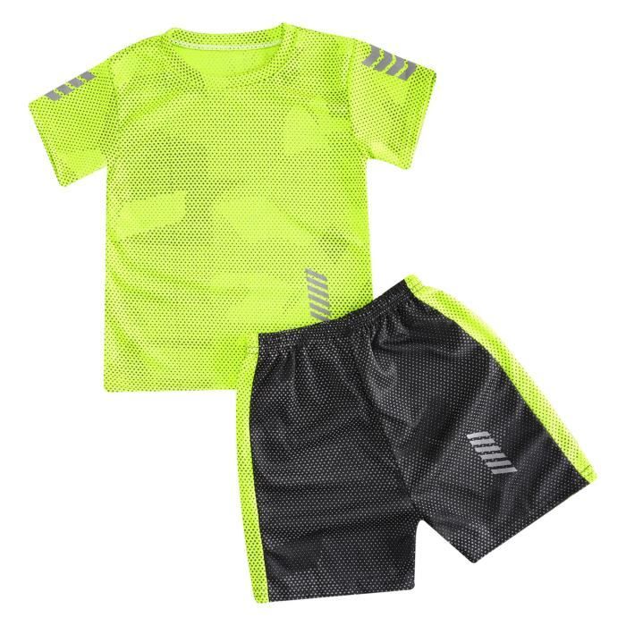 Tenue De Football France Pour Enfant Garçon - Maillot Et Short - Taille 5-14 Ans - En Polyester Respirant