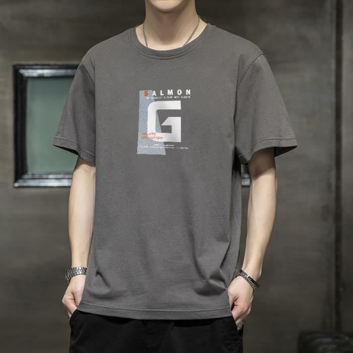 Tee shirt homme 100 Coton Ample confortable et respirant