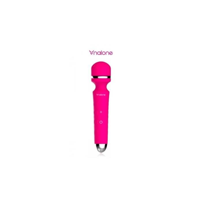Nalone Rock — Vibromasseur externe rechargeable USB, 7 modes, silicone rose  étanche 19,2 cm