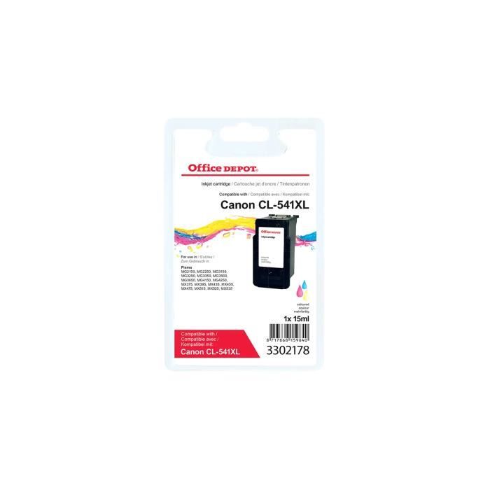 Cartouche D'encre PG540XL Noir Et CL541XL Couleur Pour Imprimante Canon Pixma MG2250 - Reconditionnée Neuve