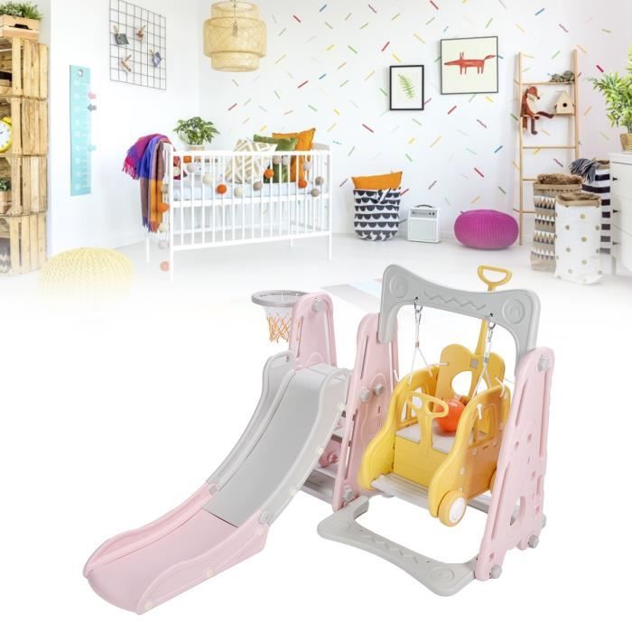 Test du toboggan Magic ZC XST-Grey White : aire de jeux pour bébé