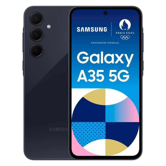 Samsung Galaxy A35 Smartphone 256 Go 5G Bleu nuit
