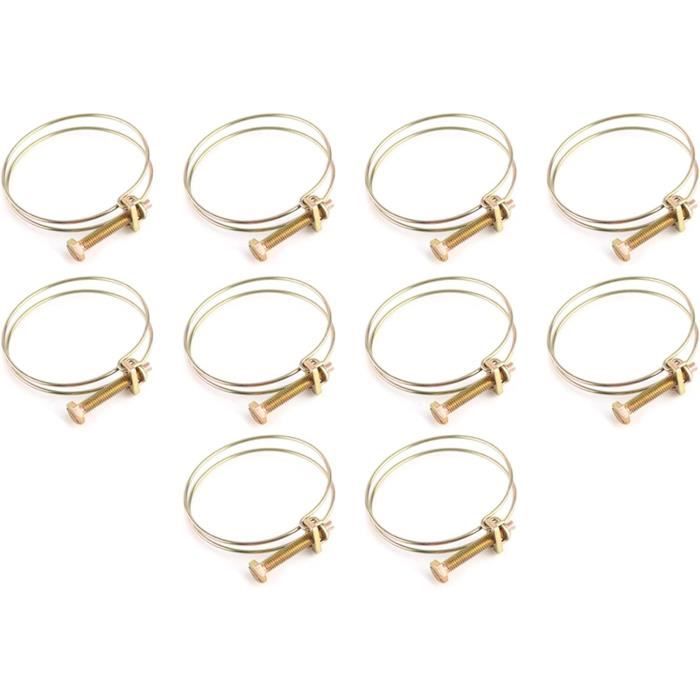 Lot De 10 Colliers De Serrage Pour Câble De Frein De Fourche Vélo – Guides Tuyau Avant, Boucles C, Diamètre 5,5 Mm – VTT Et Route