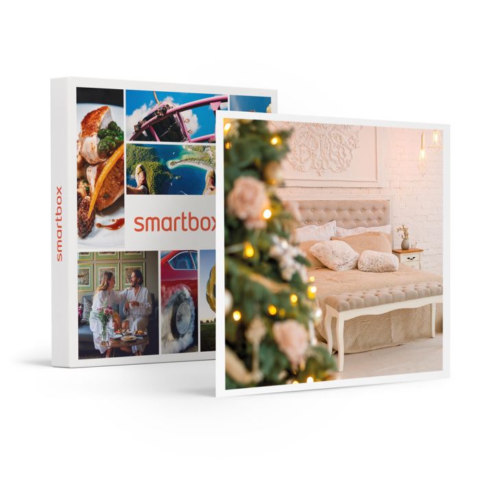 Smartbox - Séjour d’1 nuit avec petit-déjeuner et dîner romantique en France, à vivre à 2 pour Noël - Coffret Cadeau - 128