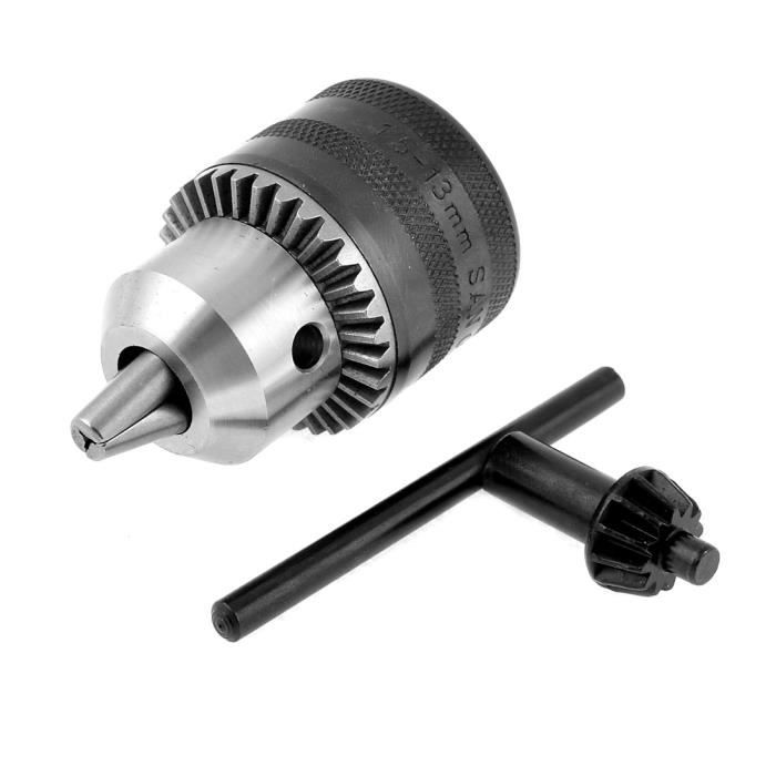 Mandrin De Perçage B16 - Capacité 1.5-13mm - Montage Conique Acier - Marque Uxcell