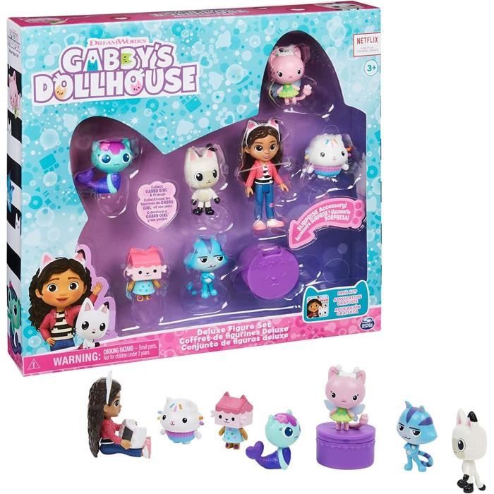 Gabby et la Maison Magique - Coffret de figurines Deluxe - Figurine Gabby +  6 Figurines De Chat + 1 Accessoire Surprise - Cdiscount Jeux - Jouets