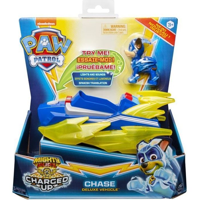PAW PATROL MIGHTY PUPS Charged Up sur le thème de véhicules-Chase Jouet