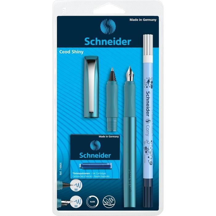 Lot De 3 Stylos Roller Schneider One Business - Pointe 0,5mm, Encre Rouge