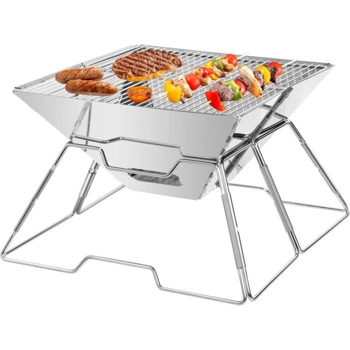 Grille De Pique-nique En Titane Tentock – Mini Barbecue Pliable, Ultra-léger (120g) Pour Camping Et Plage