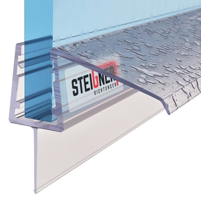 STEIGNER Joint de douche 110cm SDD02 joint en silicone pour la protection contre les fuites deau T-14 transparent