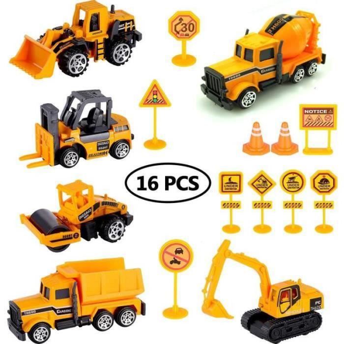 Ensemble Véhicules De Construction Démontrables - Pelles, Camions Jouets Éducatifs Pour Enfants 3 4 5 6 Ans