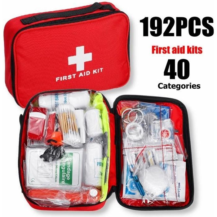 ZhouWei 4 Pièces Trousse De Secours Vide Avec 200 Cotons