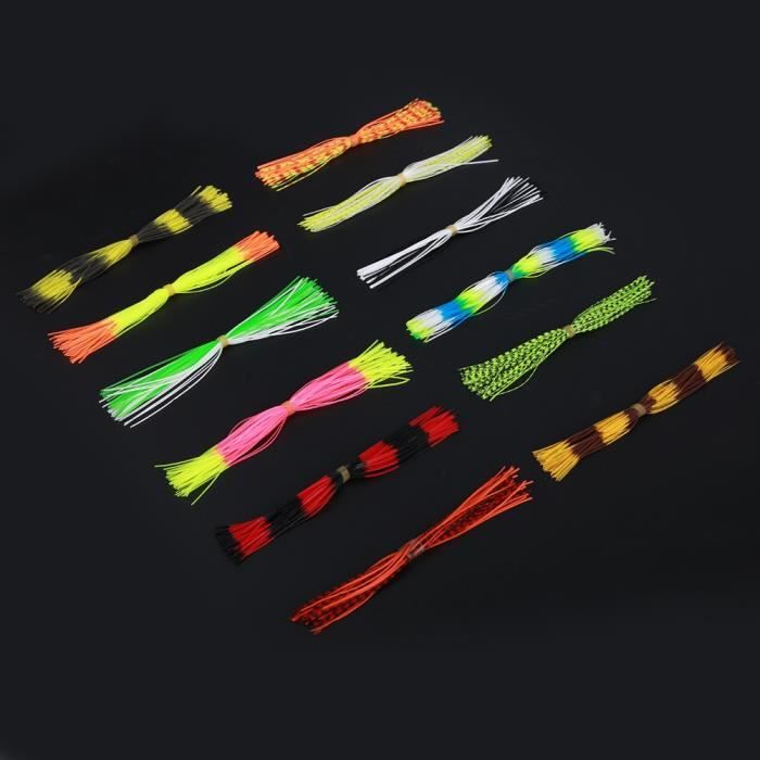 Lot De 6 Jupes En Caoutchouc Pour Spinnerbait / Buzzbait – Leurres Pêche Brochet, Basse