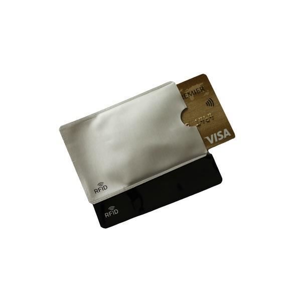 1 étui bleu de protection anti piratage carte bancaire sans contact RFID