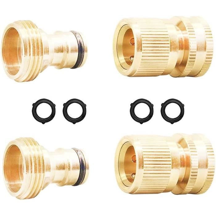 Raccord Laiton 2 Pièces : 5/16" Barbe X 3/8" NPT Femelle - Pour Tuyau Flexible