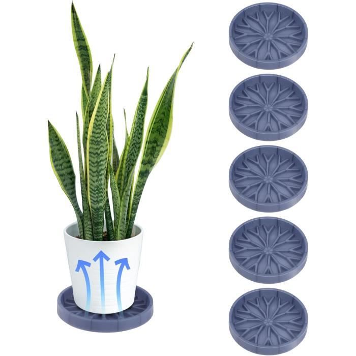 Soucoupes De Drainage Pour Pots De Fleurs - Plateau Plastique Résistant Rond Et Carré, 4 Tailles
