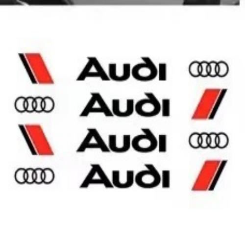 4pcs Autocollants décoration pour poignée de porte voiture stickers pour Audi