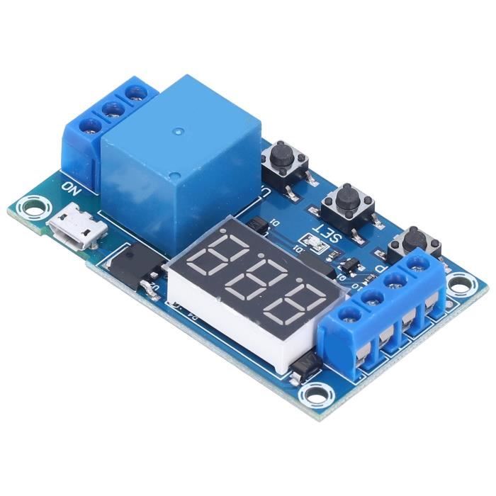 DC 12V Module De Conmutation De Minuterie, Module De Relais De Minuterie De Temporisation Reglable Haute Precision Plage De Temps 1 10sec Jfhhh Pequena