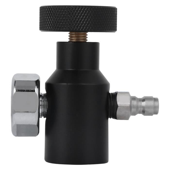 Kit Adaptateur De Recharge CO2 Pour SodaStream - Connecteur Pour Remplir Les Cylindres - Noir
