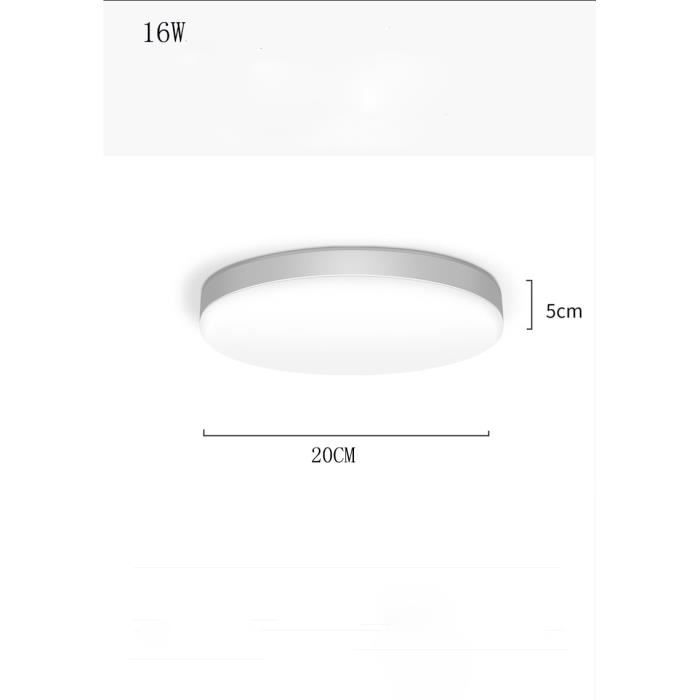 Plafonnier LED Moderne - 16W à 72W - Réglable Froid/chaud/dimmable - IP44 - Pour Salon, Chambre, Salle De Bain