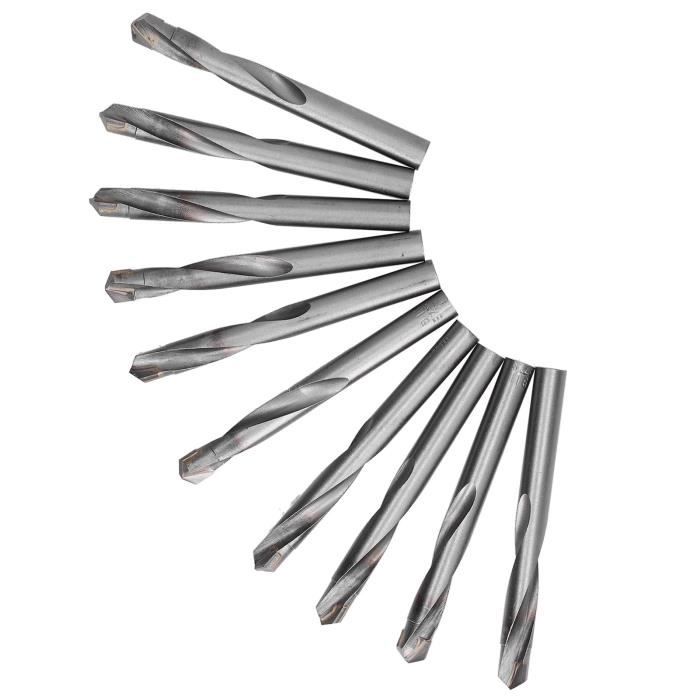 Mini Foret PCB - SOURCING MAP - 0,3mm - Carbure Tungstène - 3mm Tige - 10 Pièces - Bricolage