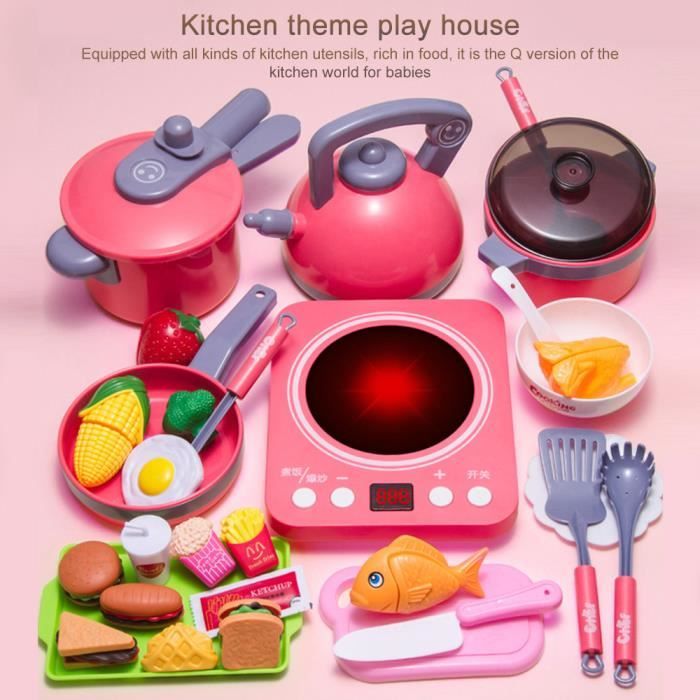 Ustensiles Cuisine Enfant Veitch Fairytales - Casserole En Acier Inoxydable Coloré Rose