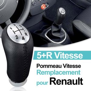 Pommeau Levier Vitesse Renault Laguna MK3 2007-2014 - Cuir PU 6 Vitesses