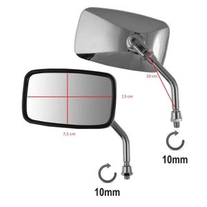 Rétroviseur Droit Pour KYMCO Agility R16 50/200 - Vitre Noire, Pas De Vis 8x1.25 - Pièce De Rechange D'origine - 9