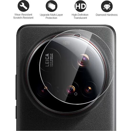 Kit Protection écran Xiaomi 15 Ultra - 2 Films Verre Trempé 9H + 2 Protecteurs Caméra Arrière - Ultra Transparent, Antibuée, Anti-rayures
