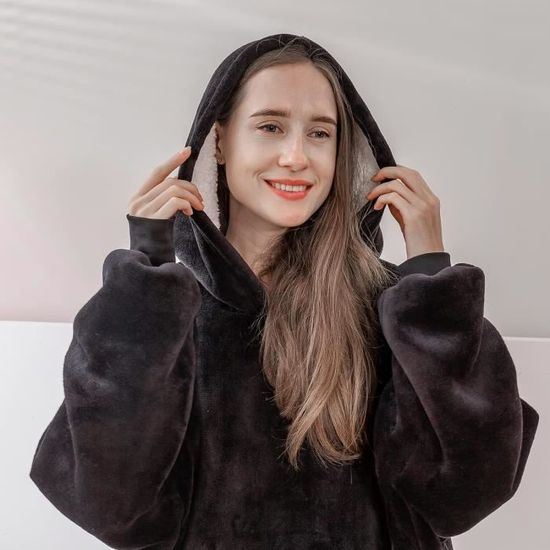 YloveM Sweat à Capuche Femme Hiver Chaud en Polaire Hoodie Manches