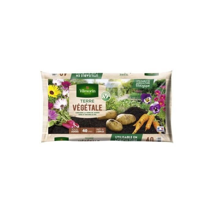 Vilmorin Terreau Plantes Fleuries 10L - Terreau Spécial Floraison Abondante Et Prolongée