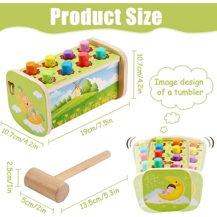 Melissa & Doug Banc À Marteler De Luxe, Banc de frappe avec un marteau,Jeux d'éveil et de Premier Âge, Jouet de développement,Cadeaux pour garçons ou fille de 2 3 4 ans, Jouets Melissa & Doug Banc À Marteler De Luxe, Banc de frappe avec un marteau,Jeux d'éveil et de Premier Âge, Jouet de développement,Cadeaux pour garçons ou fille de 2 3 4 ans, Jouets