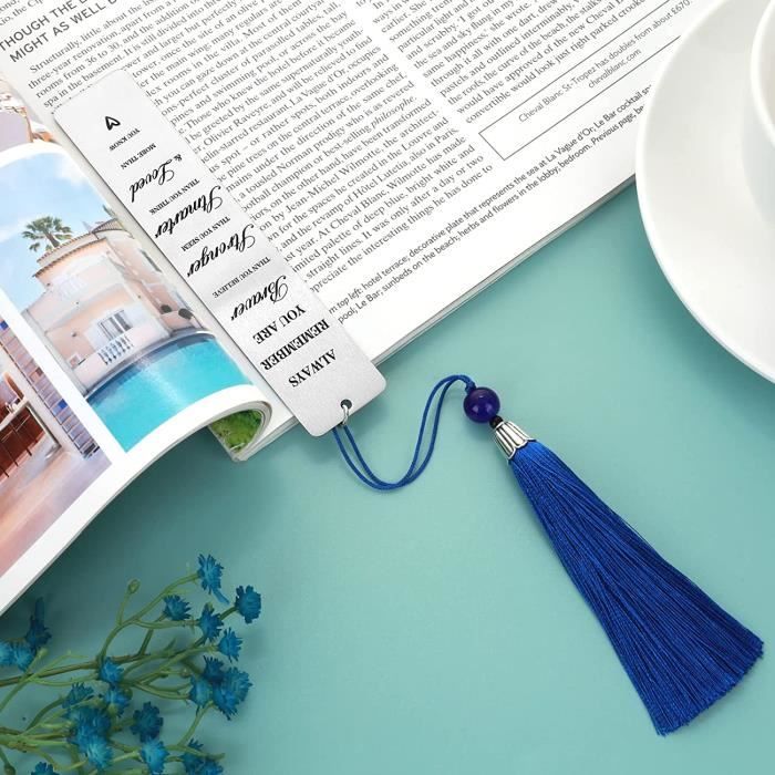 Nezyo 24 Pièces Marque-Pages Inspirants en Espagnol avec Gland Marqueurs de Motivation Cadeau pour les Amoureux des Livres Étudiants et Enseignants Anniversaire Remise des Diplômes Noël